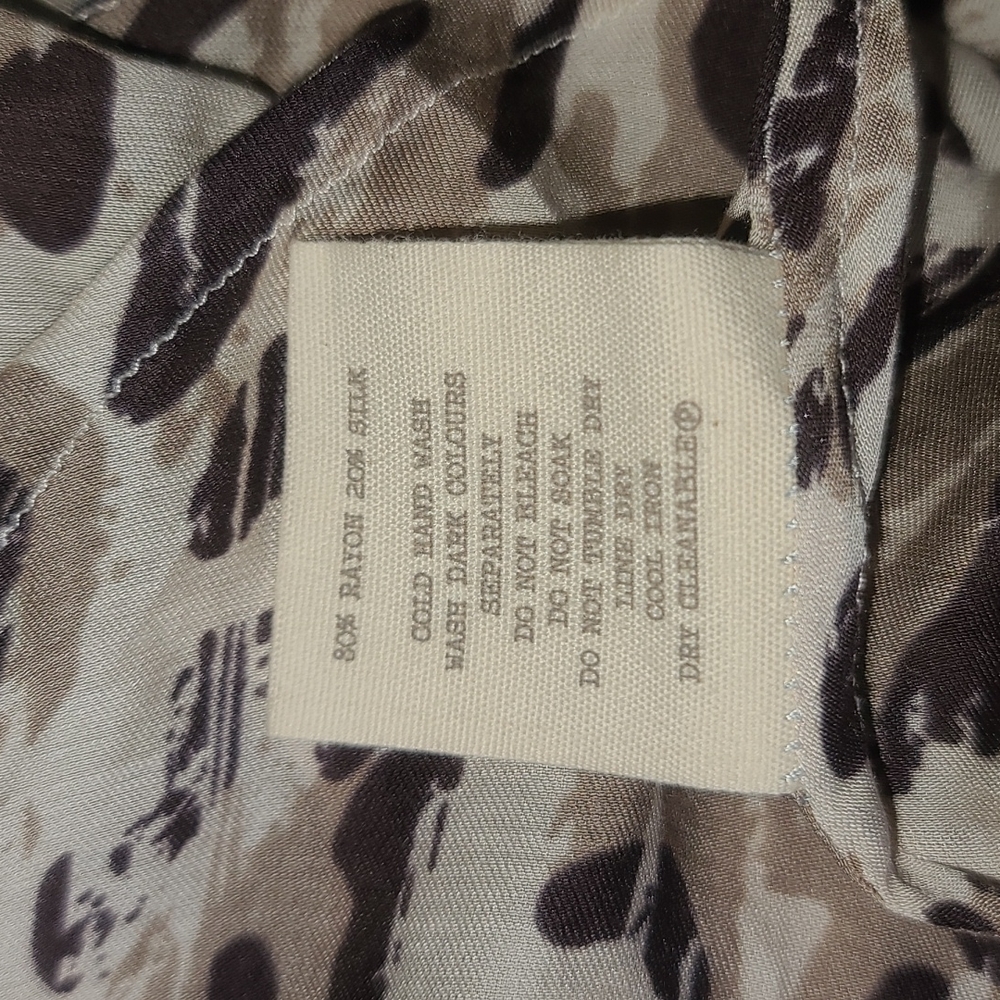 New Spell Designs Wild Ones strappy dress dust M gypsy leopard kerchief midi - Picture 11 of 17